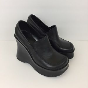 Aldo 90’s Grunge Black Platform Shoes